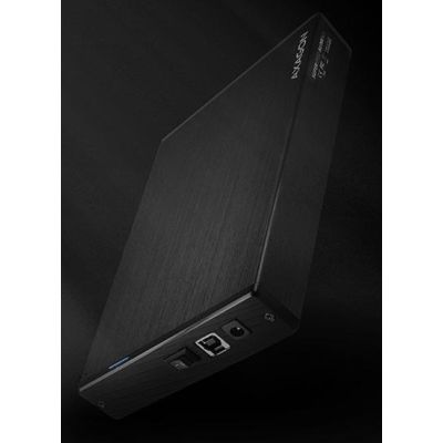 2. AXAGON EE35-XA3 Externes Gehäuse 3,5", USB 3.0, SATA II, Aluminium - Schwarz