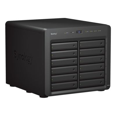 6. Synology DS3622xs+ NAS; Tower; 12x (3,5"/2,5" SATA HDD/SSD); Intel Xeon D-1531; 16 GB DDR4 ECC SODIMM (max. 48 GB); 2 x 1GbE RJ-45; 2 x 10GbE RJ-45