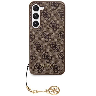 3. Guess 4G Charms Collection Hülle für Samsung Galaxy A35 – braun