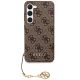 3. Guess 4G Charms Collection Hülle für Samsung Galaxy A35 – braun