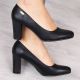 4. Sergio Leone W SK193A schwarze Pumps mit Blockabsatz 