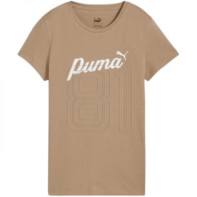 Puma ESS+Script Damen T-Shirt beige 679315 67