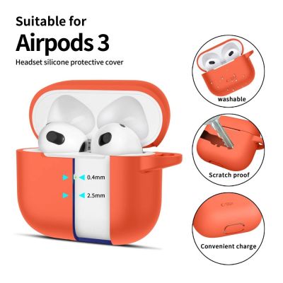 2. Tech-Protect Silikon-Hakenhülle für Apple AirPods 3 – Orange