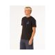 5. RIP CURL Vaporcool Search Stack Tee Schwarz
