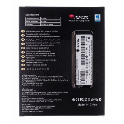 4. AFOX ME300 SSD M.2 PCI-Ex4 512 GB TLC 2,5 GB/s NVMe