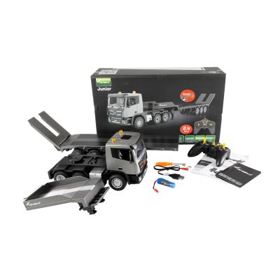 3. Amewi RC Baustellenfahrzeug G836E Traktor mit Tieflader 1:24 RTR