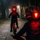 12. Meteor Lupus S Integral-Fahrradhelm 48-52 cm Schwarz/Rot