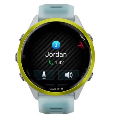 5. Garmin Forerunner 570 3,56 cm (1,4") AMOLED-Display, 47 mm, digitaler Touchscreen (454 x 454 px), weiß/gelb, WLAN, GPS