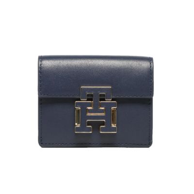 7. Tommy Hilfiger Geldbörse aus Leder mit Druckverschluss AW0AW14344