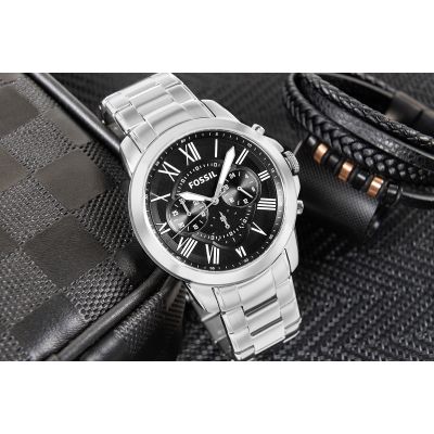 5. FOSSIL Grant Multifunktions-Herrenuhr FS4736 + Box