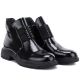 4. Schwarze Lackleder-Ankle-Boots für Damen, Modell M.Daszyński MR2501