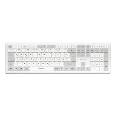 2. Sharkoon OfficePal K30W weiße Tastatur für Zuhause/Büro, USB, QWERTZ, Deutsch, Weiß