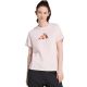 adidas Damen-T-Shirt mit Blumenmuster, hellrosa, KT2765