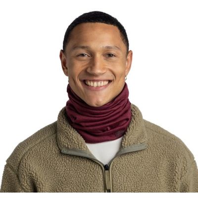 3. BUFF MERINO MIDWEIGHT MELANGE TIBETAN RED Bandana