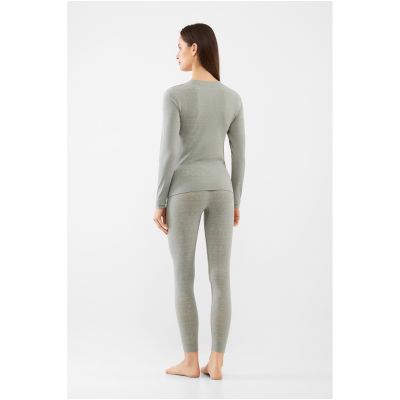 7. Damen-Thermounterwäsche Viking Base Layer Sigrid Set – Hellgrau
