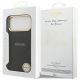 8. Guess Peony Hot Stamp MagSafe Case für iPhone 17 Pro Max - Schwarz