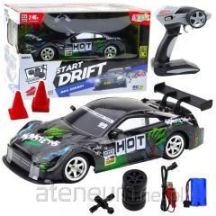 RC Drift Car Schwarz Grün 30km/h 1:16