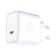 4. 3mk Rayo Ladegerät 20W PD3.0 PPS USB-C Wandladegerät + USB-C / USB-C 3A 60W Kabel - Weiß