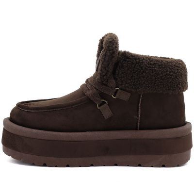 3. Wasserdichte Damen-Schneestiefel mit Plateau, braun, Big Star UU274214