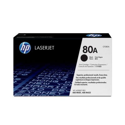 2. HP Schwarzer Toner HP 80A, HP80A=CF280A, 2700 Seiten