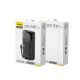 2. Dudao K15Pro Powerbank 20000 mAh 22,5 W PD USB-C / USB-A / integrierte Lightning und USB-C-Kabel – Schwarz