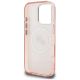 7. Karl Lagerfeld IML Glitter Karl & Choupette Heads Logo MagSafe Hülle für iPhone 16 Pro - Pink