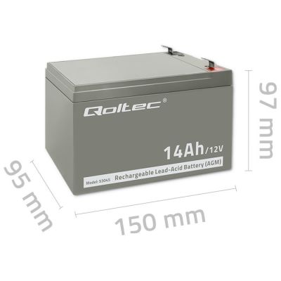 6. Qoltec 53045 wartungsfreie Batterie