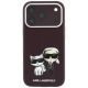 3. Karl Lagerfeld Smooth Karl & Choupette Bodies Sketch MagSafe Hülle für iPhone 18 Pro / 17 Pro - bordeauxrot