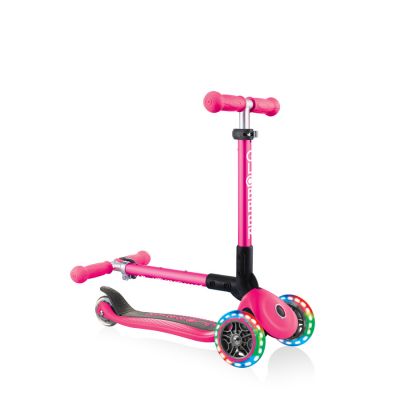 2. Globber Faltbarer 3-Rad-Scooter mit Lichtern Fuchsia Jr 437-110