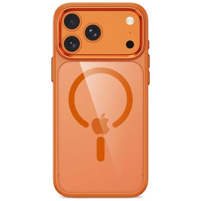 3. Tech-Protect Magmat Magsafe CC Hülle für iPhone 17 Pro / 18 Pro - orange-transparent