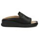 3. Schwarze Keilsandalen aus Leder für Damen, Filippo DK7758