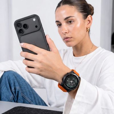 6. Tech-Protect NylonLoop Armband für Garmin Fenix 5X / 5X Plus / 6X / 6X Pro / 7X / 8 / 8 Pro / 9 / 9 Pro (51 mm) – Orange
