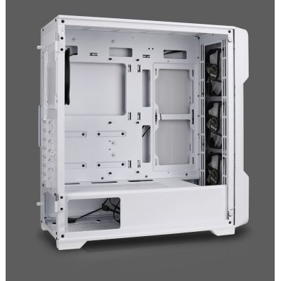 8. Nanoxia DS-9ARGB-W Midi-Tower-Computersicherheit & Halterungen Weiß