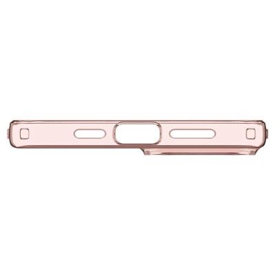 8. Spigen Crystal Flex Hülle für iPhone 15 Plus – rosa und transparent