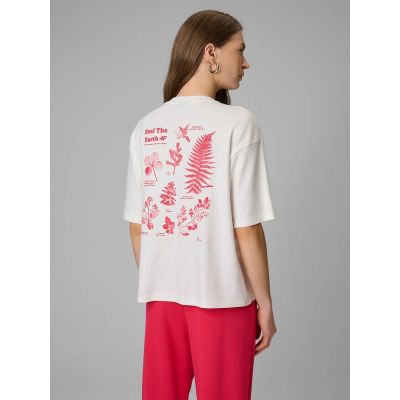 2. Damen-T-Shirt mit Aufdruck, regulär, Größe 4F 4FRSS26TTSHF3704-11S