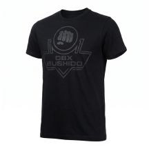 Schwarzes Herren-T-Shirt aus Baumwolle, DBX Bushido