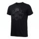 Schwarzes Herren-T-Shirt aus Baumwolle, DBX Bushido