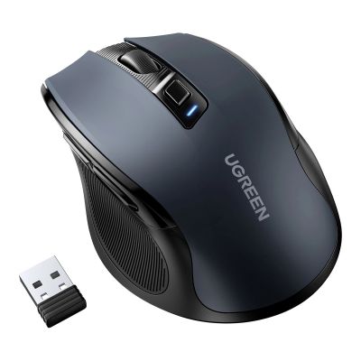 2. Ugreen MU006 Kabellose optische USB-Maus mit 2,4 GHz und 4000 DPI – Schwarz