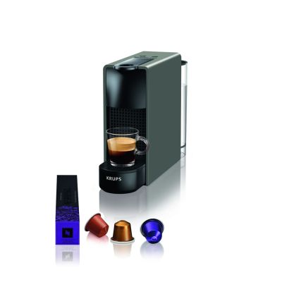 Krups Nespresso Essenza Mini XN110B Kapselkaffeemaschine (1200W; grau)