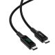 2. Acefast C6-03 Schwarz USB-C - USB-C PD QC-Kabel 100 W 5 A 480 Mbit/s 2 m – Schwarz