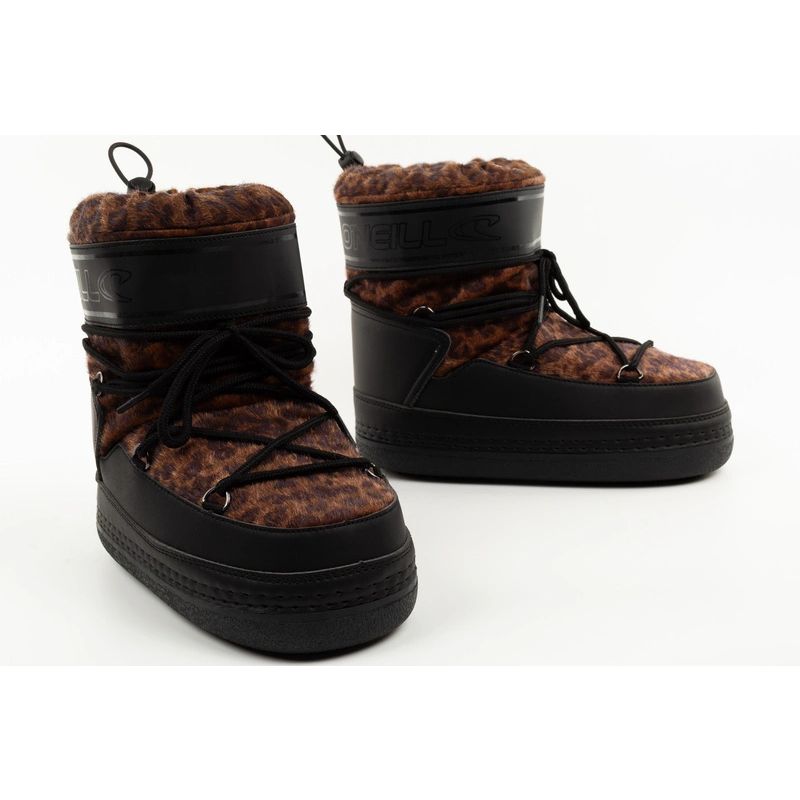 7. O'Neill Damen-Schneestiefel Lisa F High, Leopardenmuster, gefüttert, Winter