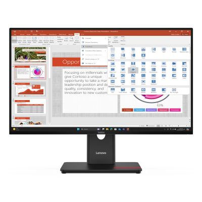 Lenovo ThinkVision T27-40 27" FHD 120 Hz 300 Nits AG USB HDMI DP Eclipse Black
