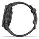 8. Garmin Fenix 7S Pro 42 mm Saphirgrau Titan DLC Uhr mit schwarzem Armband