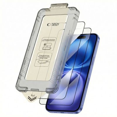 10. Tech-Protect Quick Set+ Panzerglas 2er-Pack für iPhone 15/16