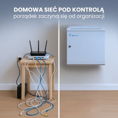 10. EXTRALINK Wandregalschrank 6 HE 600 x 450 mm GRAU