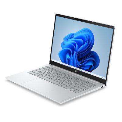 4. HP OmniBook 3 14-hu0012nwx, Intel Core 3 100U, 14 Zoll, 2K IPS-Display (300 Nits), 8 GB DDR5-RAM (5200 MHz), 256 GB SSD, Intel-Grafikkarte, 1080p-Kamera, 41 Wh Festplatte, Windows 11, Gletschersilber