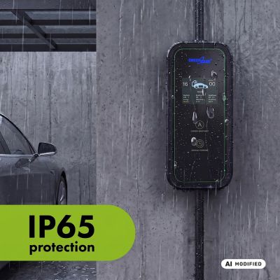 19. GreenBlue EV/PHEV-Ladegerät, tragbar, Typ 2, Kabellänge 680 cm, IP65, 11 kV, 220–380 V AC 50/60 Hz, 16 A, 3-phasig, GB1100