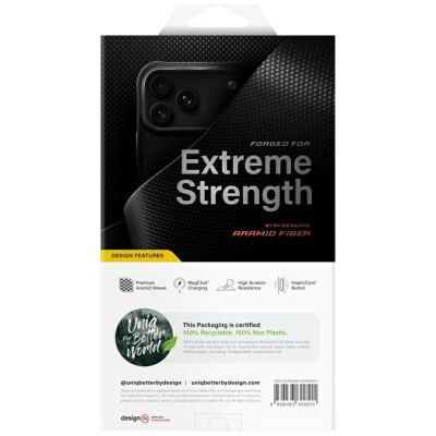 11. Uniq Keva Magclick Ladehülle für iPhone 18 Pro Max / 17 Pro Max – Schwarz