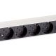 3. Equip 333293 PDU 8-fach Stromverteilereinheit 1U Schwarz, Silber