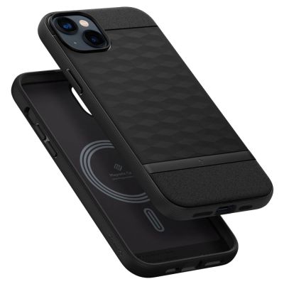 12. Caseology Parallax Mag MagSafe Hülle für iPhone 14 Plus – Mattschwarz